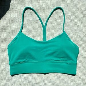 Kelly green Lululemon Flow Y longline Sports Bra #activewear #sportsbra #new